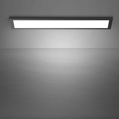 *2 PACK* CE 1x4 ft. 4000 Lumens Matte Black LED Flat Panel Ceiling Lights 5CCT