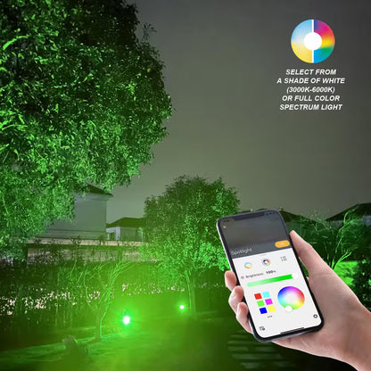 3-PACK Hampton Bay Smart 450 Lumens Low Voltage Black LED Outdoor Spotlight