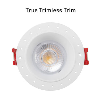 Commercial Electric 3 in. White LED Integrated Trimless Recessed Lighting Kit