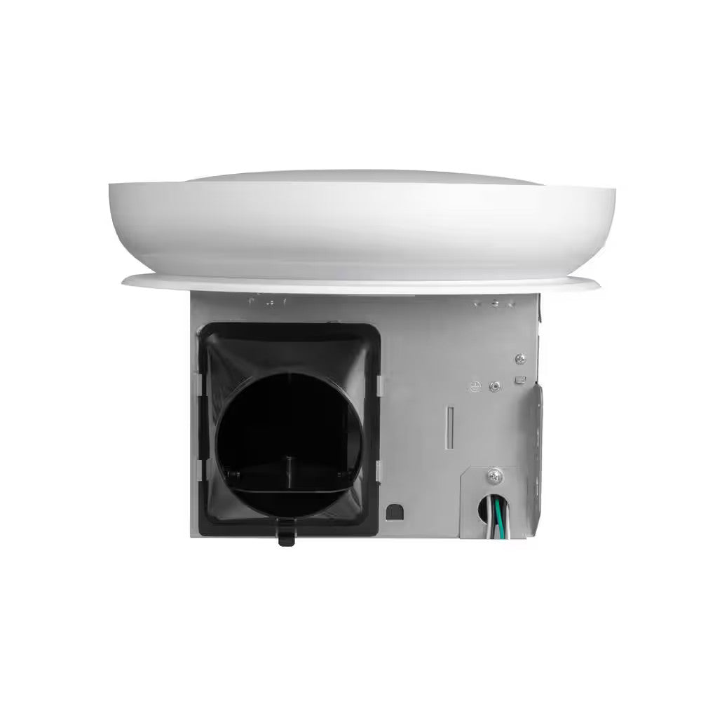 80/110 CFM Ceiling Mount Room Side Installation Round Bathroom Exhaust Fan w/LED