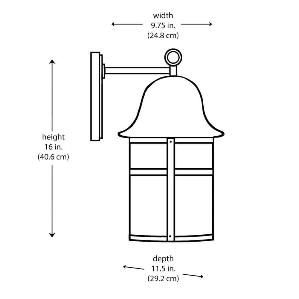Bel Air Lighting Thomas Brushed Nickel Outdoor Wall Light Fixture Frosted Glass
