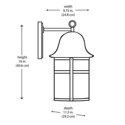 Bel Air Lighting Thomas Brushed Nickel Outdoor Wall Light Fixture Frosted Glass