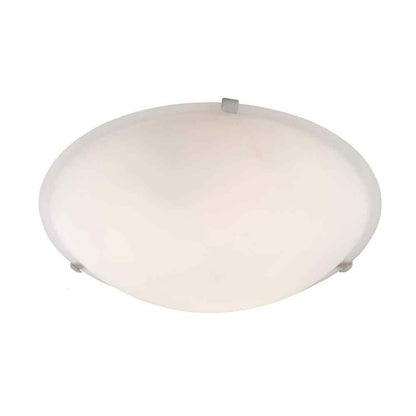 Bel Air Lighting Cullen Brushed Nickel Flush Mount Ceiling Light w/ Glass Shade