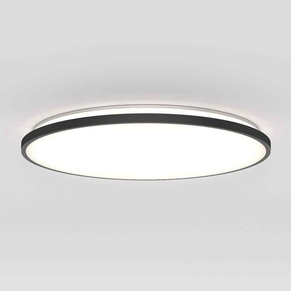 Artika Europa Modern Black LED CCT 3 Flush Mount Ceiling Light Fixture