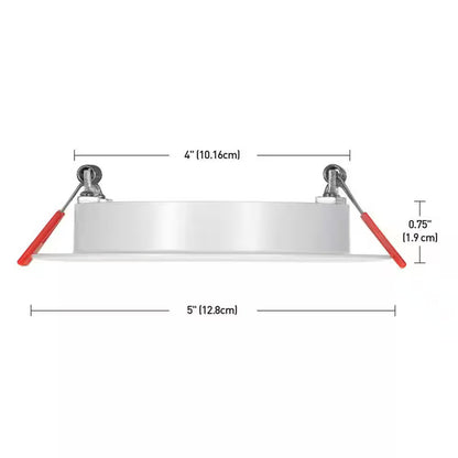 Commercial Electric Premium 4" LED Baffle Canless Recessed Adjust CCT and Lumen