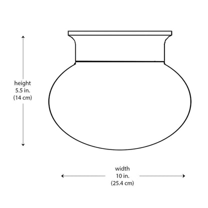 Bel Air Lighting Dash 10 in. 2-Light White Flush Mount Ceiling Light Opal Glass