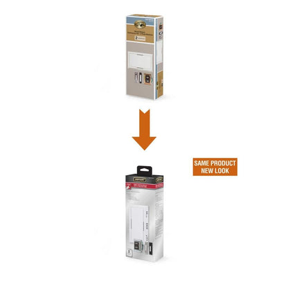 Defiant Wired Deluxe Contractor Doorbell Kit with 2 Wired Push Buttons