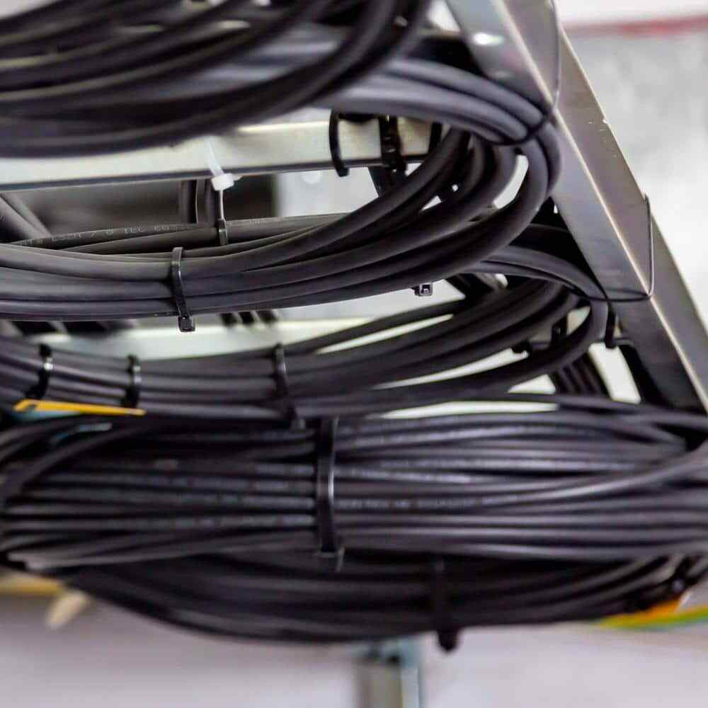 17 in. Heavy Duty 120 lbs. Tensile UL 21S Rated Cable Zip Ties 20-Pack Black