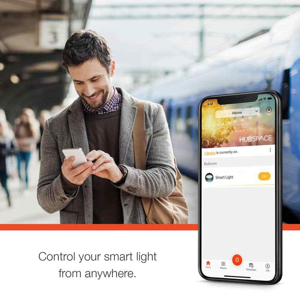 Commercial Electric Hubspace LED 4" Round Smart RBG Canless Recessed Light 