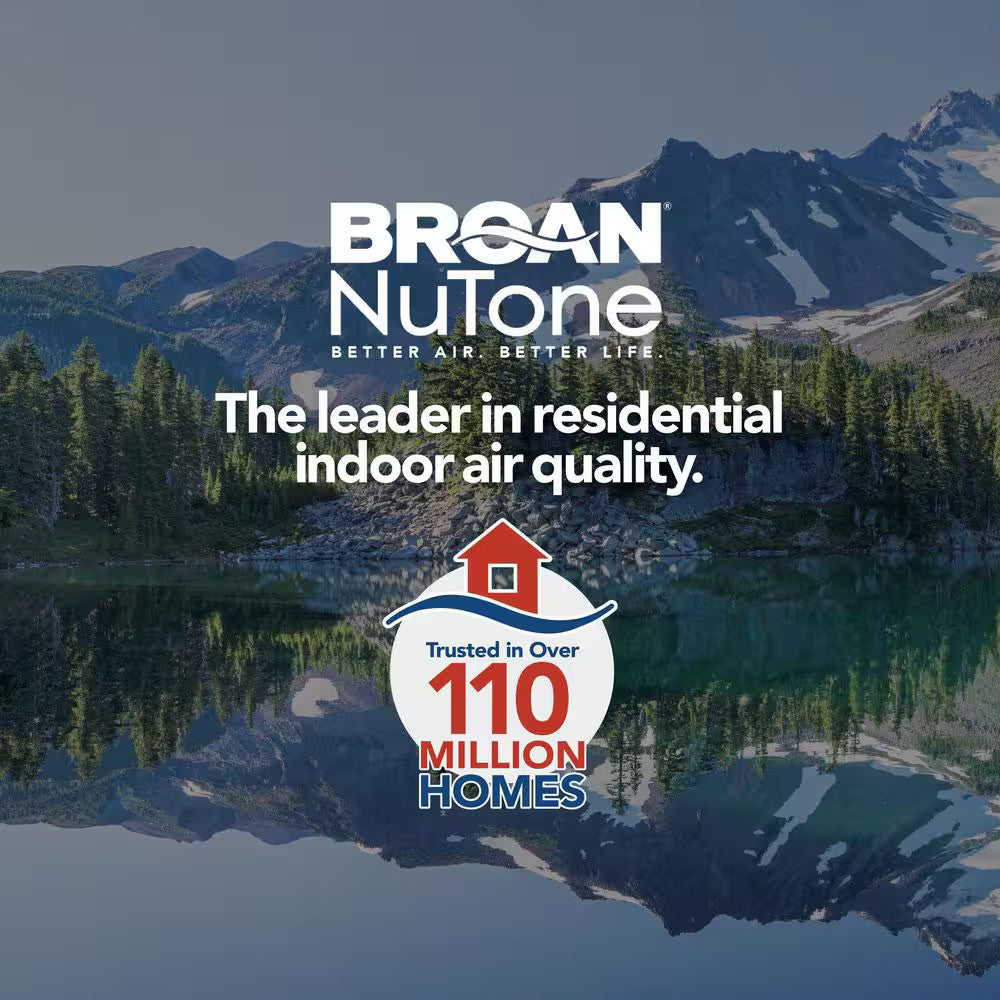 Broan NuTone 80-110 Selectable CFM, Room Side Installation, Bathroom Exhaust Fan