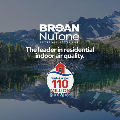 Broan NuTone 80-110 Selectable CFM, Room Side Installation, Bathroom Exhaust Fan