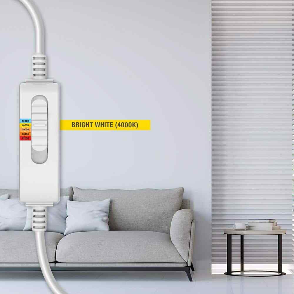 Commercial Electric Low Glare LED 4" Adjustable Temp Canless Recessed Light 