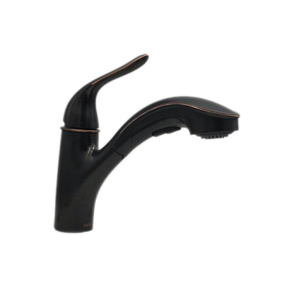 Brecklyn Pull-Out Sprayer Kitchen Faucet w/ Power Clean in Mediterranean Bronze
