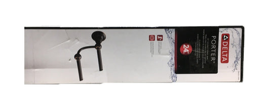 Delta Porter 24" Double Towel Bar Bath Hardware Accessory in Oil Rubbed Bronze