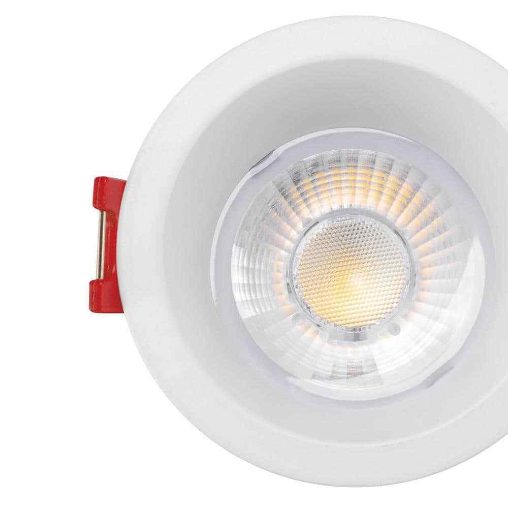Commercial Electric Trimless LED 4 in Round Canless Recessed Light - Soft White