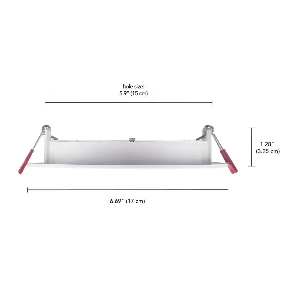 Commercial Electric LED 6 in Round Color Adjust Canless Recessed Light (4-Pack)
