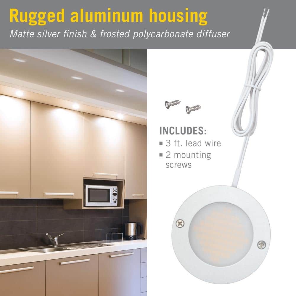 Armacost Lighting Disc Low Profile Under Cabinet LED Puck Light 2700K
