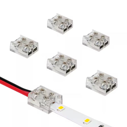 6 PACK Armacost Lighting 2 Pin LED Strip Light Screw Tape to Wire Connector