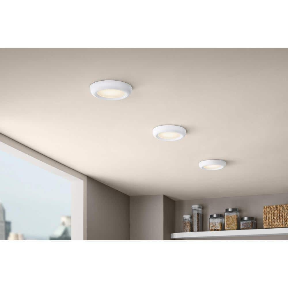 Commercial Electric 6 in LED Flush Mount Ceiling Light J Box Compatible 6 Pack