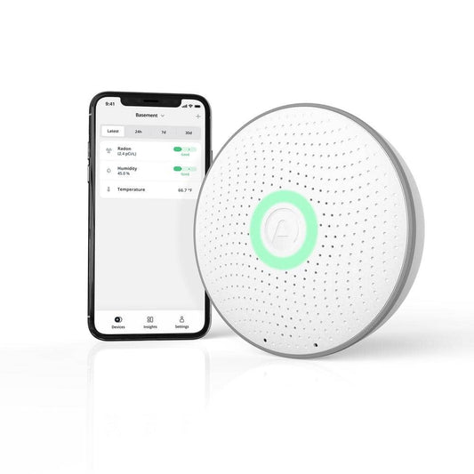 Airthings Wave Radon Battery Operated SMART Radon Detector