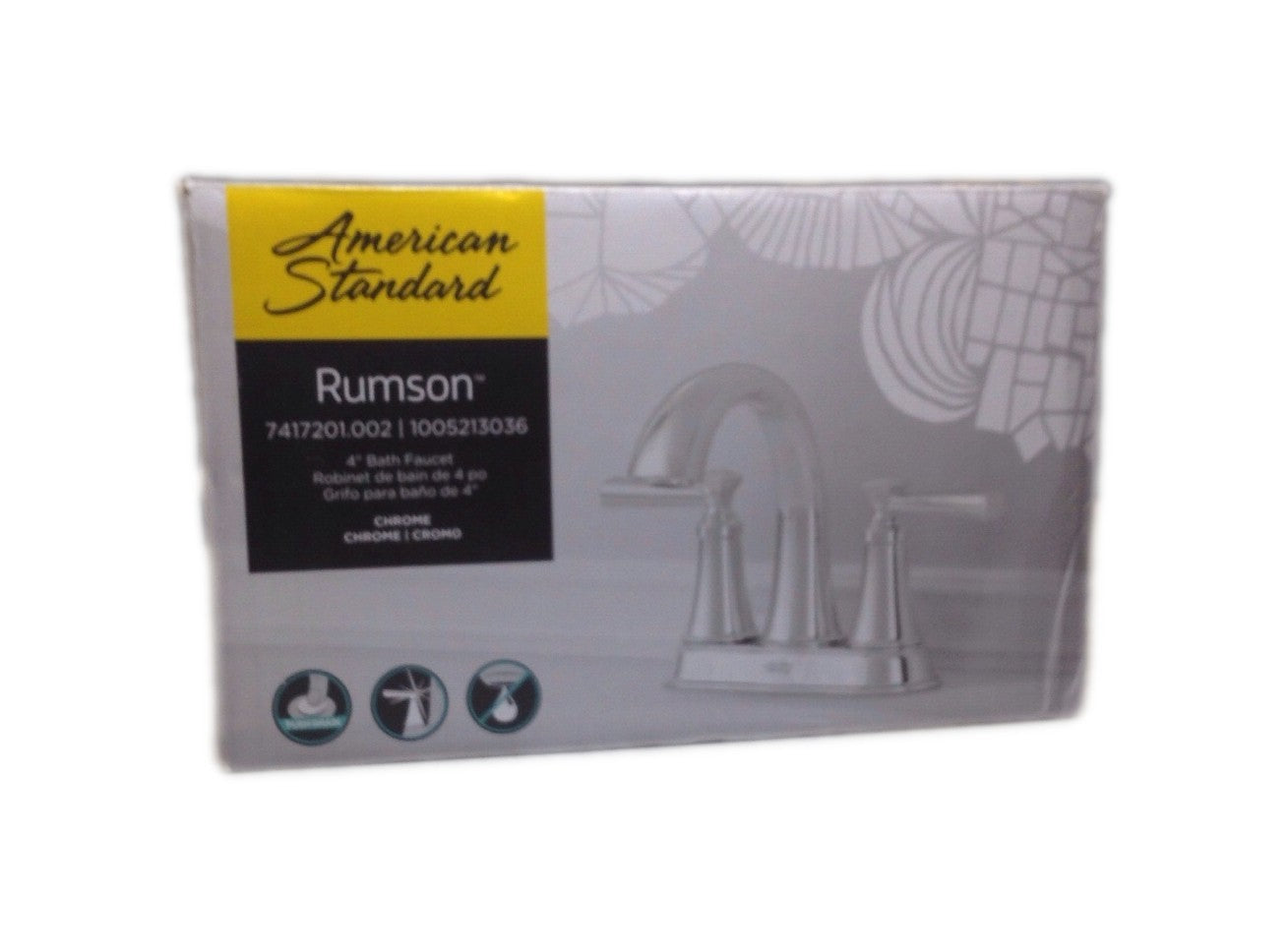 American Standard Rumson 4" Centerset 2-Handle Bathroom Faucet, Polished Chrome