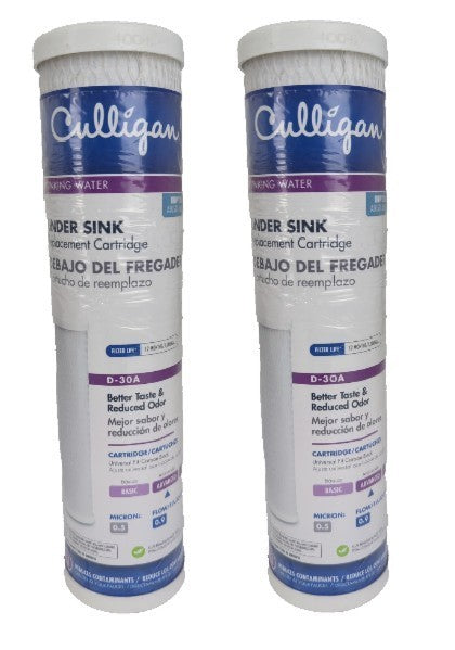 *2 PACK* Culligan D-30A Under Sink Water Replacement Filter Cartridge SEALED