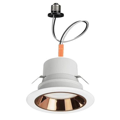 Commercial Electric 4 in. Adjustable LED Recessed Light Trim w/ 4 Trim Colors