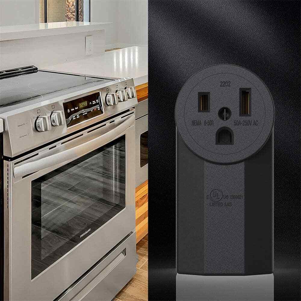 30 Amp 125/250V NEMA 10-30R Surface Mount Power outlet Straight Blade Range