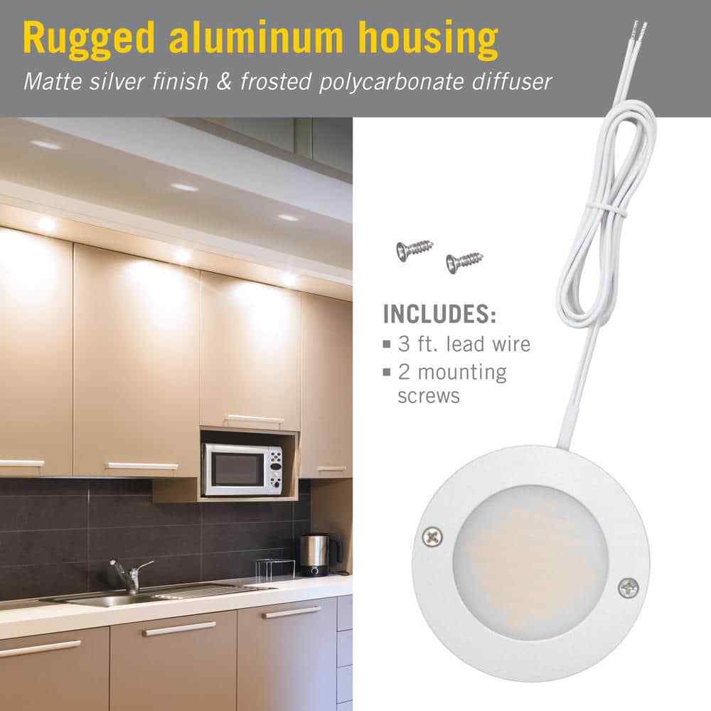 Armacost Lighting Disc Low Profile Under Cabinet LED Puck Light 4000K 232415