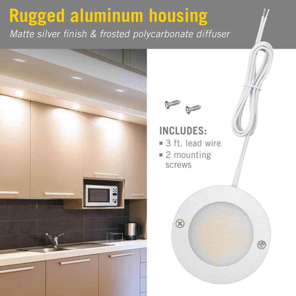 Armacost Lighting Disc Low Profile Under Cabinet LED Puck Light 4000K 232415