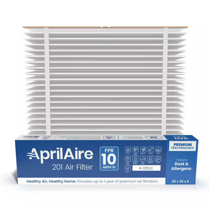 AprilAire 201 Air Filter 2200 2250 Series FPR 10 MERV 10 20 x 25 x 6