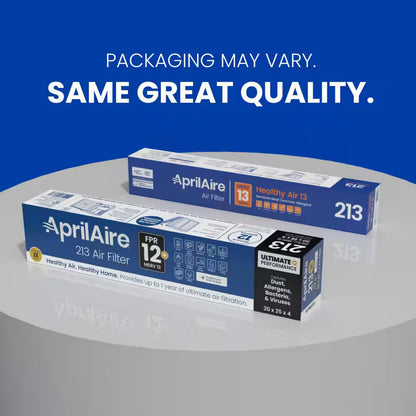 AprilAire 213 20" x 25" x 4" MERV 13 FPR 12 Pleated Filter Genuine 1-Pack