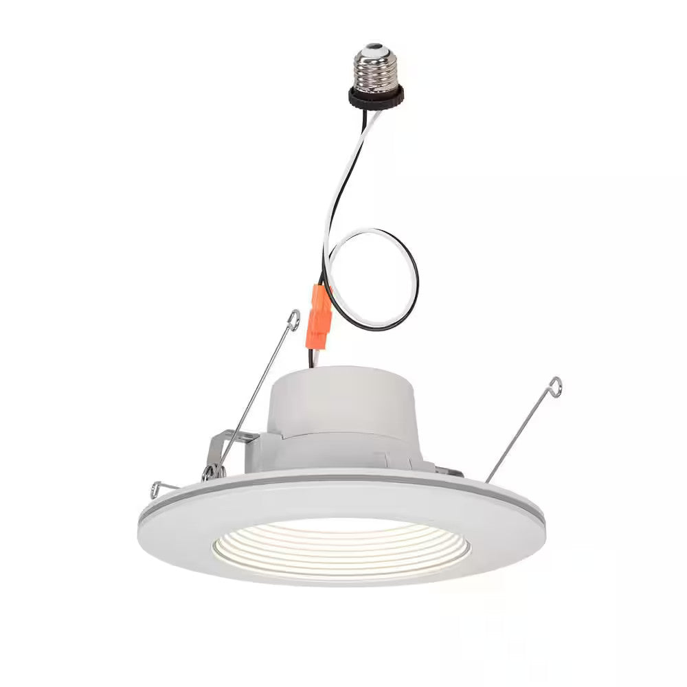 Commercial Electric 6" Selectable CCT LED Recessed Light Trim with Night Light