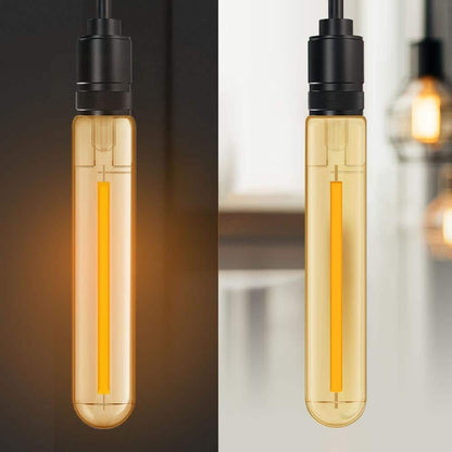 (4-Pk) Feit Electric Dimmable Straight Filament LED Light Bulb Warm White 60W