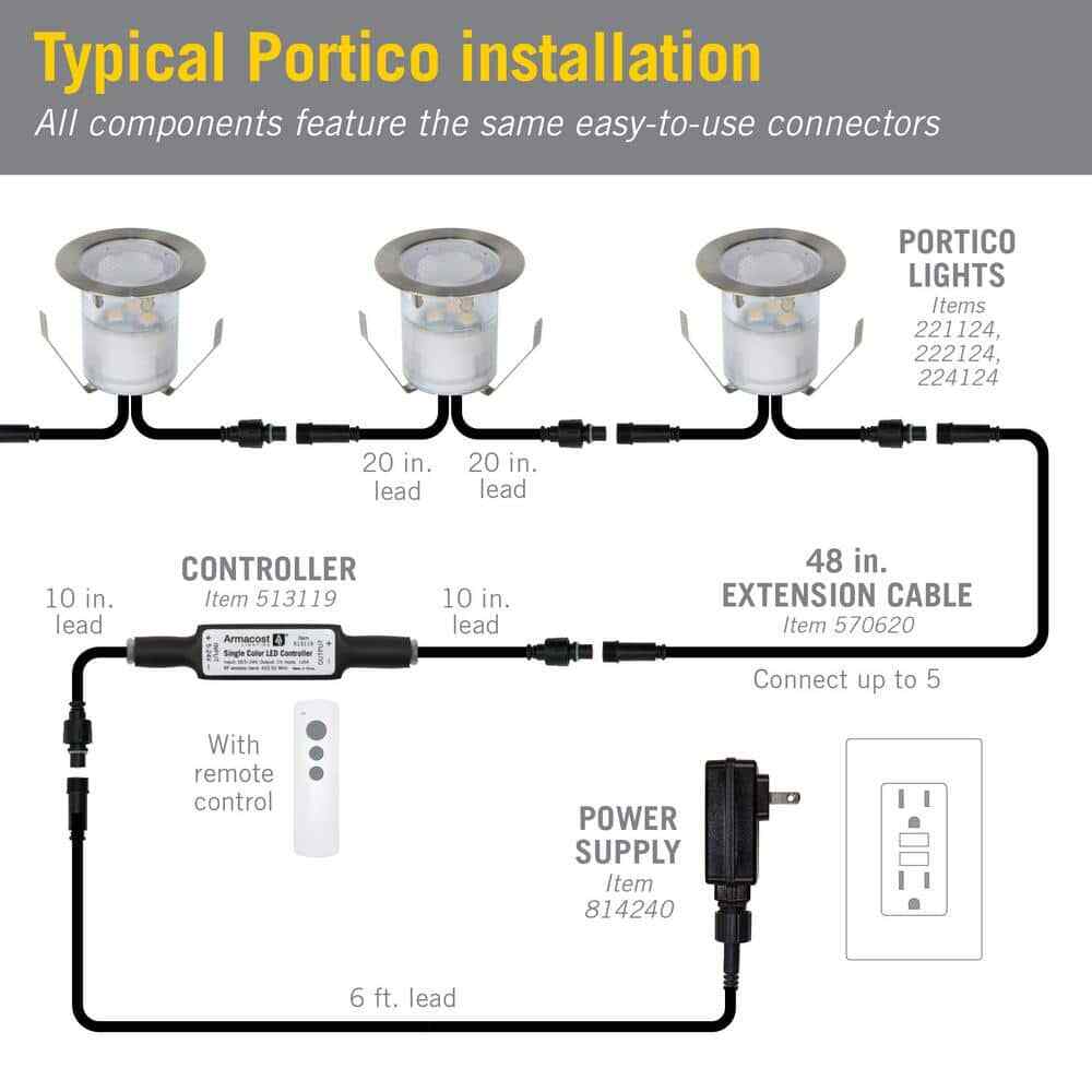 Armacost Lighting Portico Outdoor LED Driver 12-Volt Transformer 814240