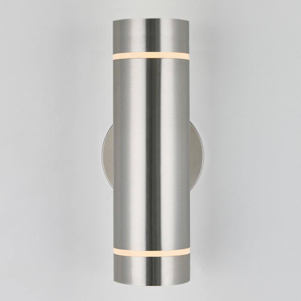 Artika C7 Stainless Steel Modern Outdoor Hardwired Light Cylinder Sconce