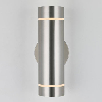 Artika C7 Stainless Steel Modern Outdoor Hardwired Light Cylinder Sconce