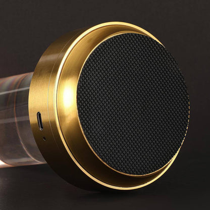 7 in. Outdoor/Indoor Dimmable Touch Control Industrial Gold Portable Table Lamp