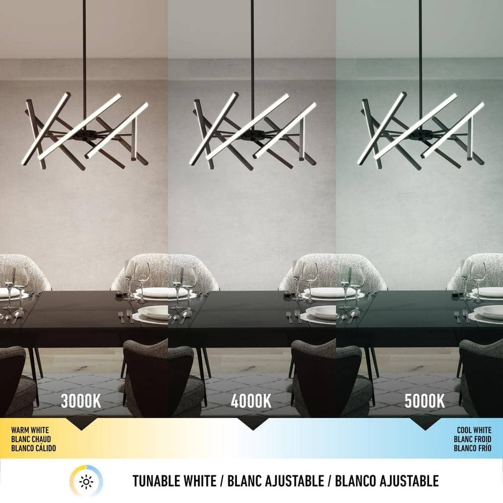 Artika Malibu 30W 1 Light Black Modern 3 CCT Integrated Pendant Light NEW