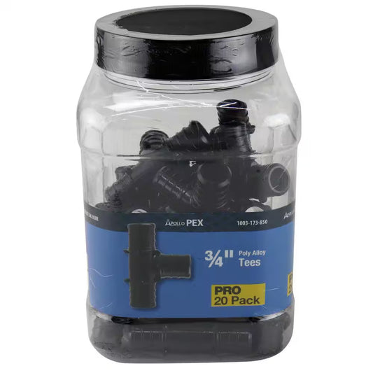 Apollo 3/4 in. Plastic PEX-B Barb Tee Pro Pack 20-Pack