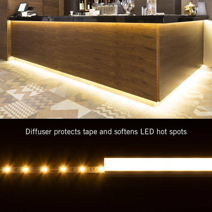 *10 PACK* RibbonFlex PRO Recess Mount LED Tape Light Channel, 39"  each, Silver