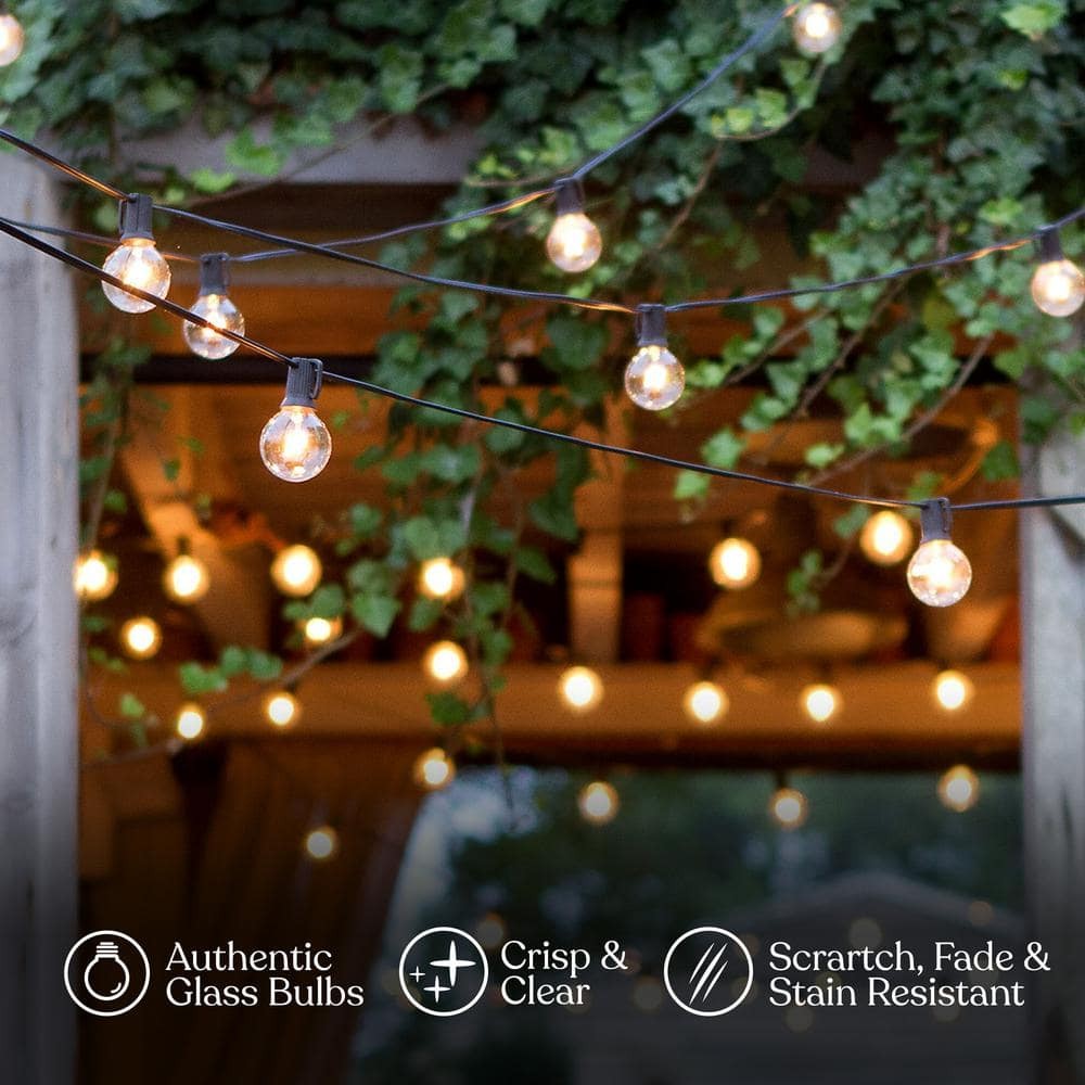 Brightech Ambience Pro LED String Lights - 26 Ft Patio Lights Outdoor Waterproof