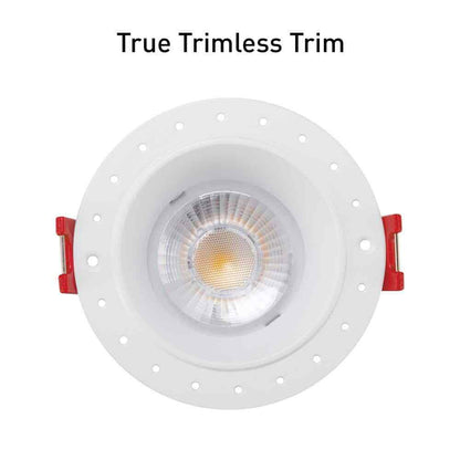 Commercial Electric Trimless LED 4 in Round Canless Recessed Light - Soft White