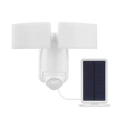 Defiant 180 Degree White Solar Motion Activated LED Flood Light 17000216