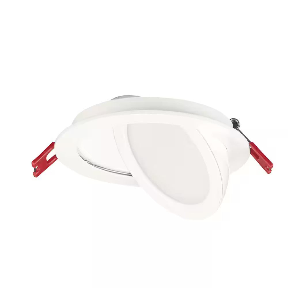 Commercial Electric 4" LED 3-Level Ultra Canless Recessed Light, Adjustable CCT