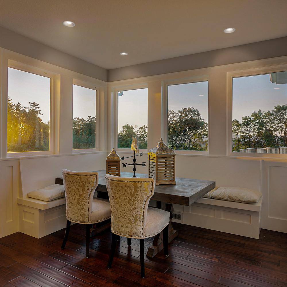 Commercial Electric 3 in. White LED Integrated Trimless Recessed Lighting Kit