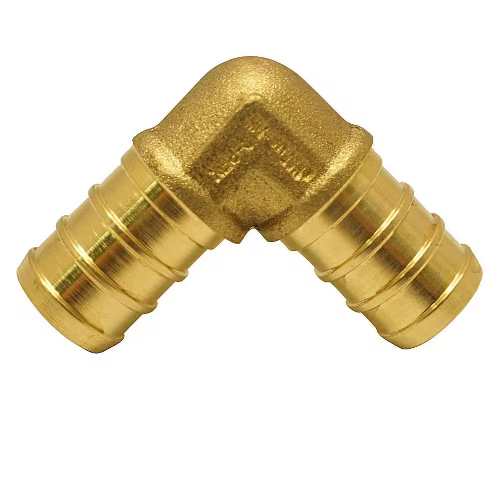 Apollo 1/2 in. Brass PEX-B Barb 90 Elbow 10-Pack