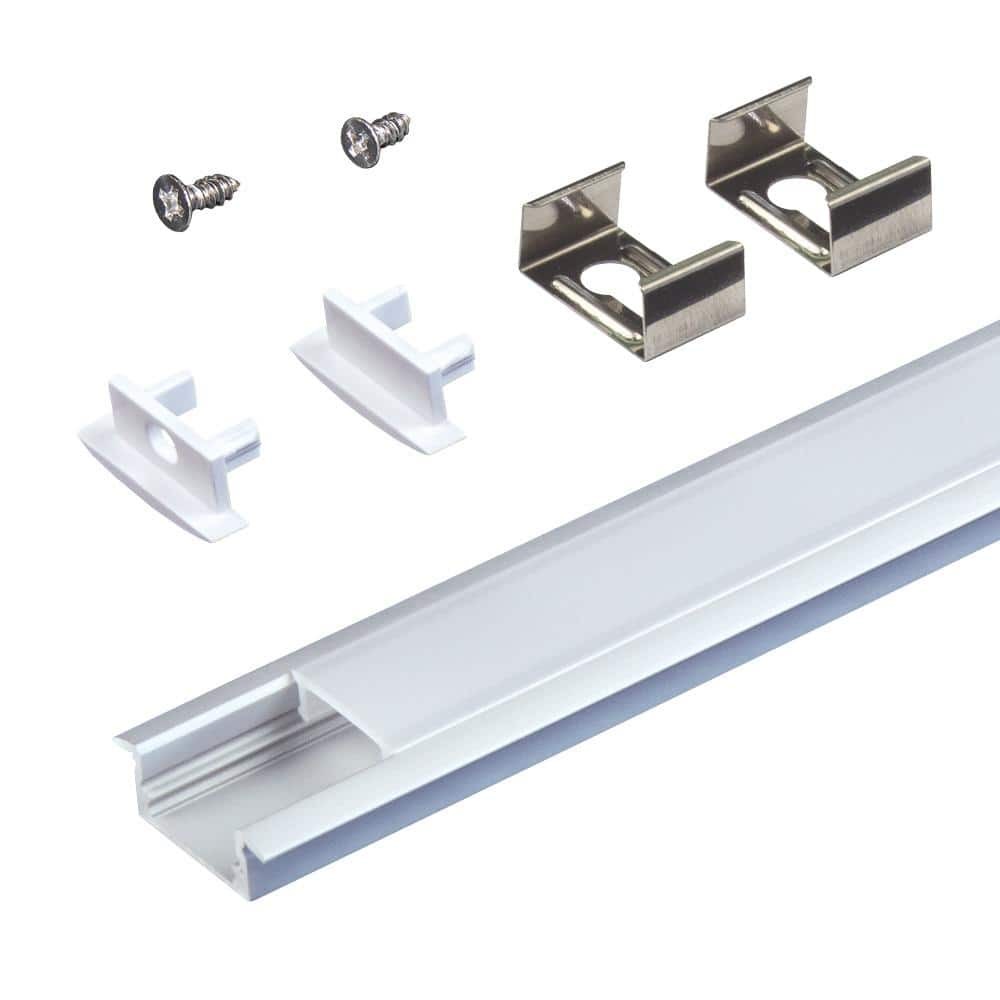 *10 PACK* RibbonFlex PRO Recess Mount LED Tape Light Channel, 39"  each, Silver