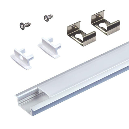 *10 PACK* RibbonFlex PRO Recess Mount LED Tape Light Channel, 39"  each, Silver
