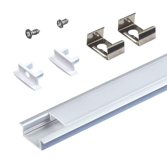 *10 PACK* RibbonFlex PRO Recess Mount LED Tape Light Channel, 39"  each, Silver